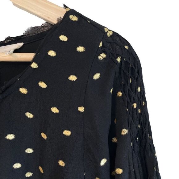 ANTHRO Floreat Everafter Chiffon Blouse 100% Viscose - Picture 8 of 13